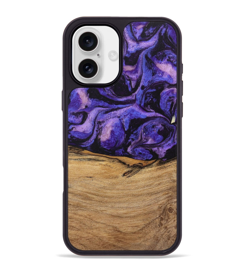 iPhone 16 Plus Wood Phone Case - Karyme (Purple, 746751)