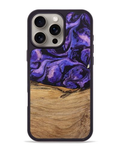 iPhone 16 Pro Max Wood Phone Case - Karyme (Purple, 746751)