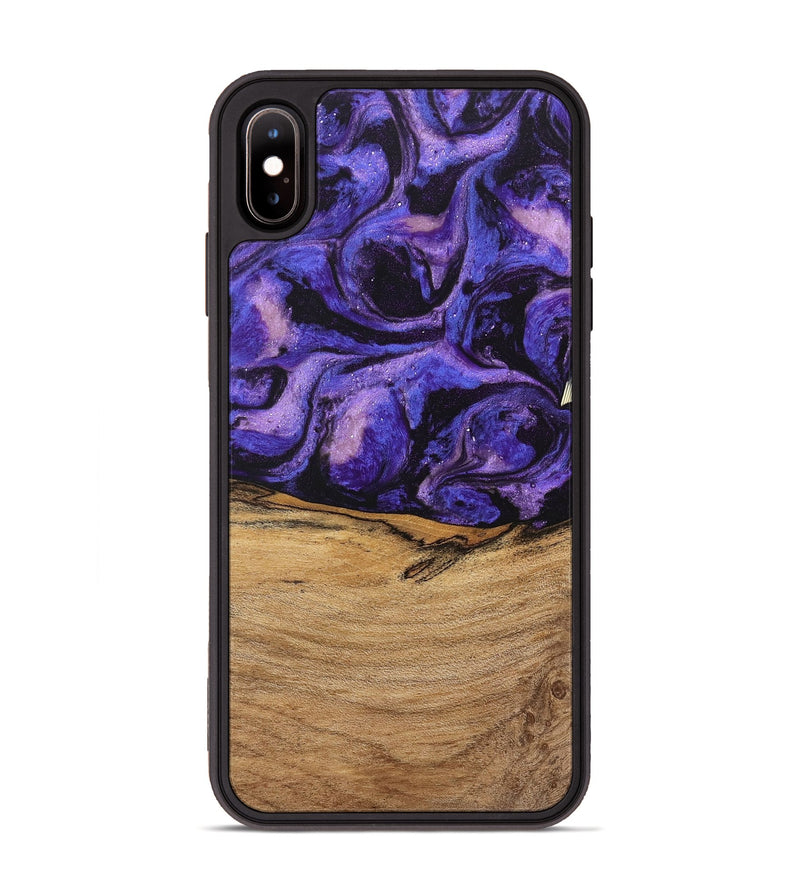 iPhone Xs Max Wood Phone Case - Karyme (Purple, 746751)