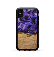 iPhone Xs Wood Phone Case - Karyme (Purple, 746751)