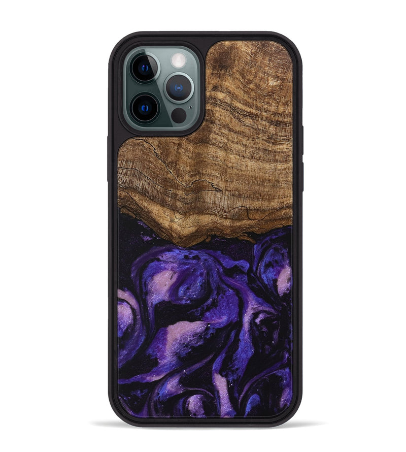 iPhone 12 Pro Max Wood Phone Case - Lexi (Purple, 746756)