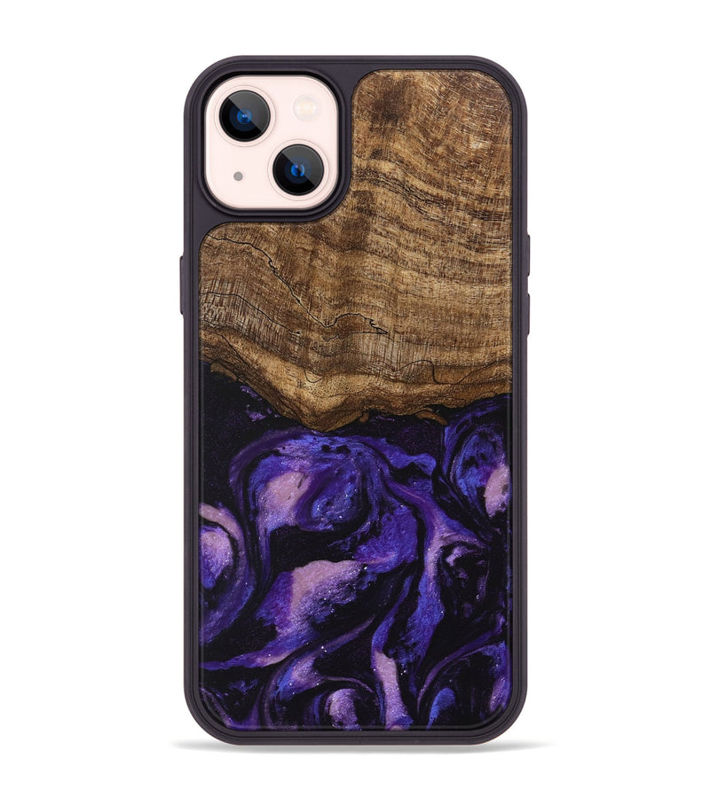 iPhone 14 Plus Wood Phone Case - Lexi (Purple, 746756)