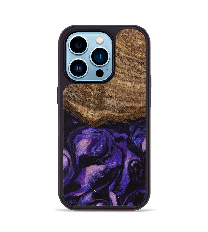 iPhone 14 Pro Wood Phone Case - Lexi (Purple, 746756)