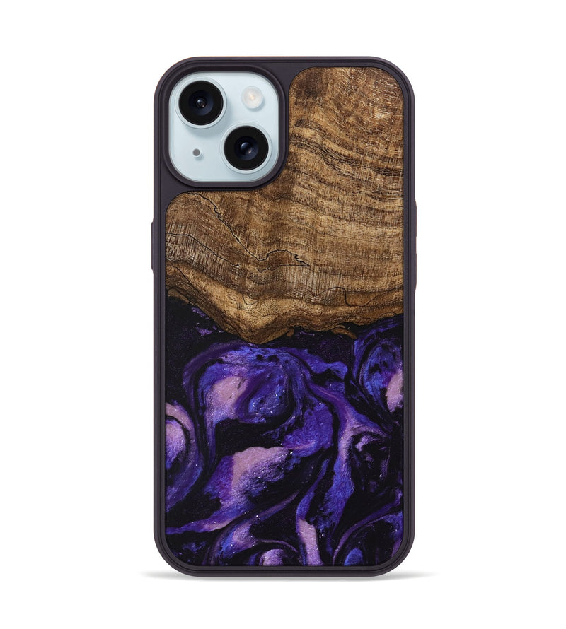 iPhone 15 Wood Phone Case - Lexi (Purple, 746756)