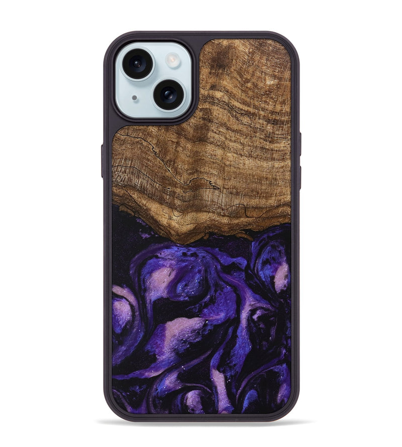 iPhone 15 Plus Wood Phone Case - Lexi (Purple, 746756)