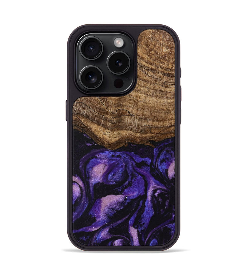 iPhone 15 Pro Wood Phone Case - Lexi (Purple, 746756)