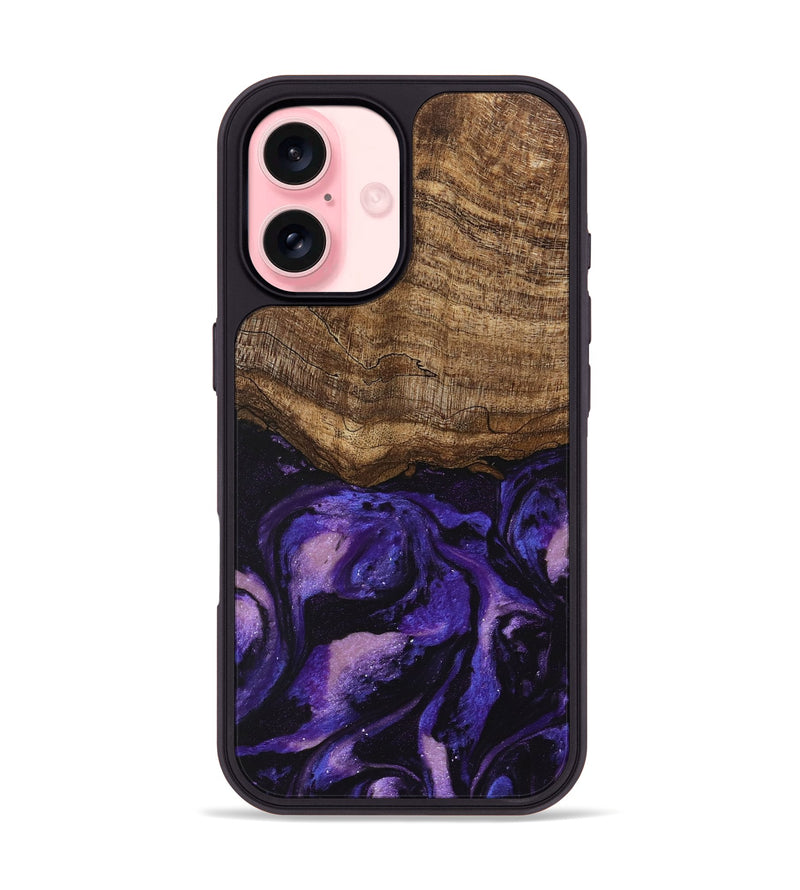 iPhone 16 Wood Phone Case - Lexi (Purple, 746756)