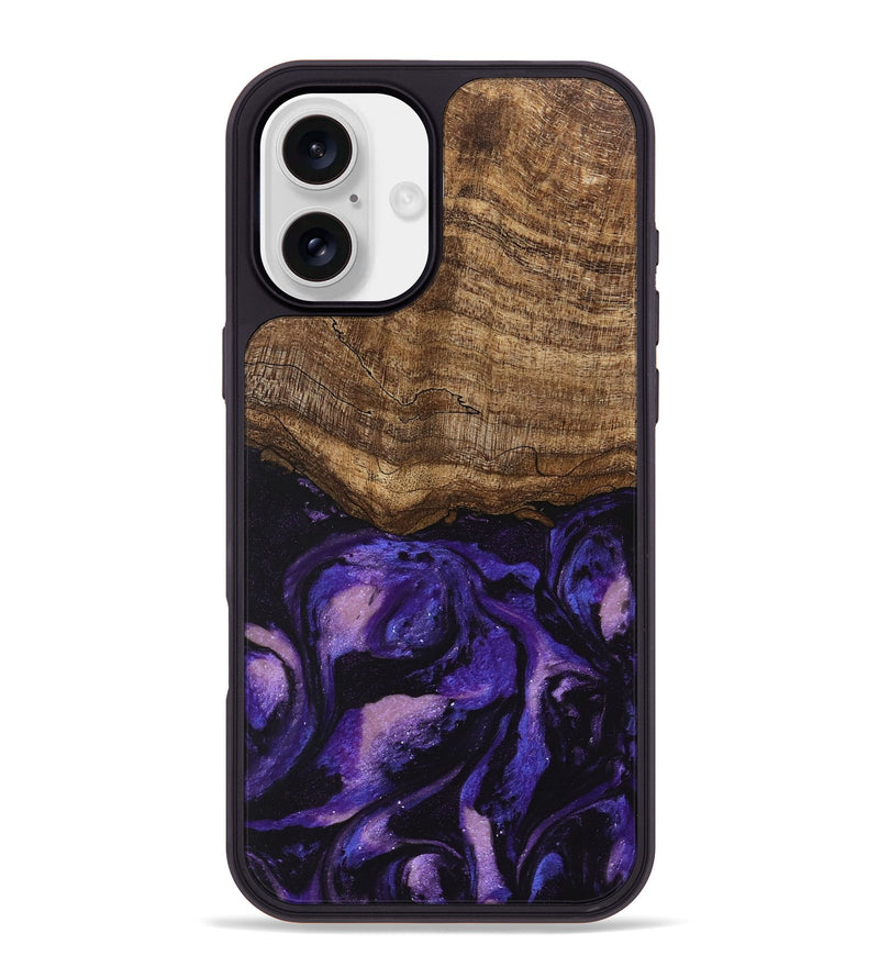 iPhone 16 Plus Wood Phone Case - Lexi (Purple, 746756)