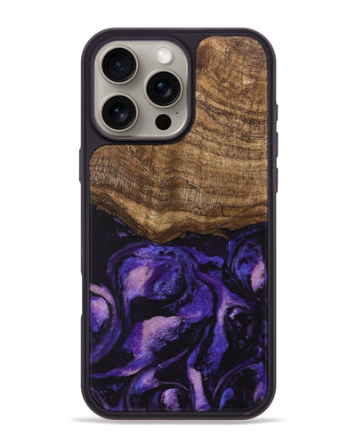 iPhone 16 Pro Max Wood Phone Case - Lexi (Purple, 746756)