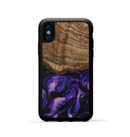 iPhone Xs Wood Phone Case - Lexi (Purple, 746756)