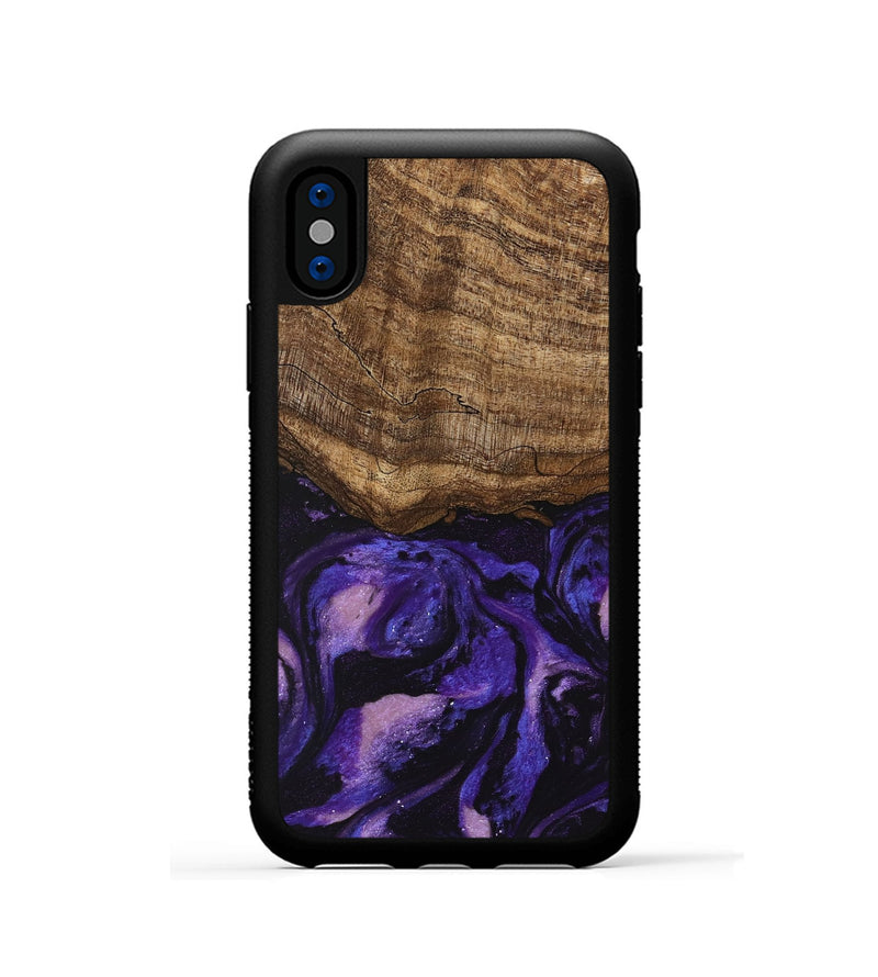 iPhone Xs Wood Phone Case - Lexi (Purple, 746756)