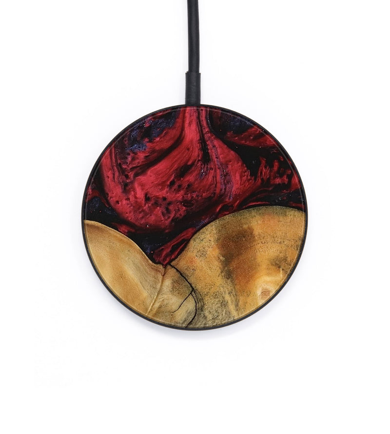 Circle Wood Wireless Charger - Janine (Red, 746759)