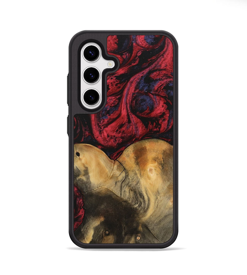 Galaxy S25 Wood Phone Case - Janine (Red, 746759)