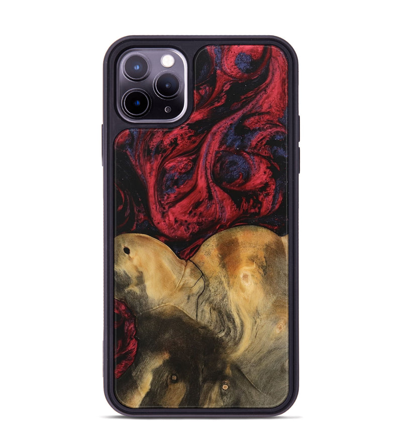 iPhone 11 Pro Max Wood Phone Case - Janine (Red, 746759)