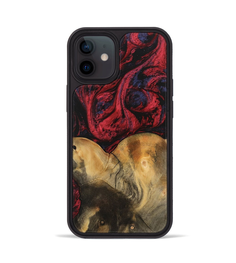 iPhone 12 Wood Phone Case - Janine (Red, 746759)