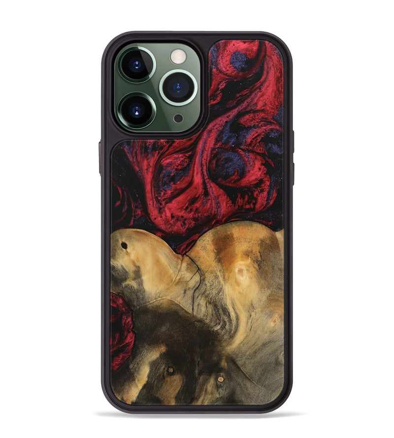 iPhone 13 Pro Max Wood Phone Case - Janine (Red, 746759)