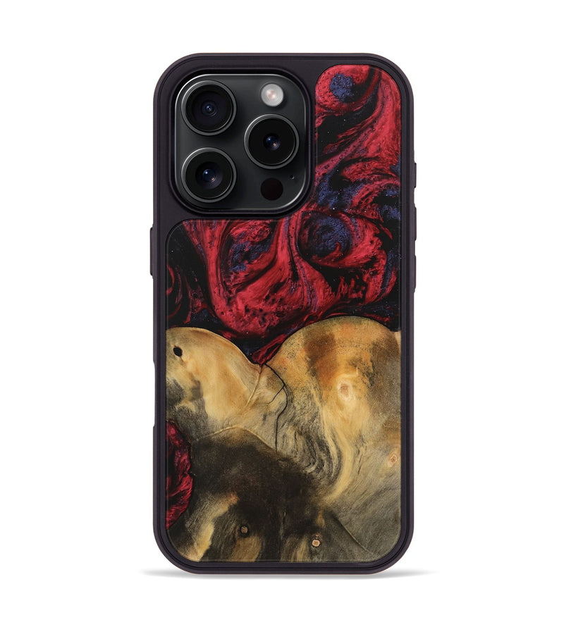 iPhone 16 Pro Wood Phone Case - Janine (Red, 746759)