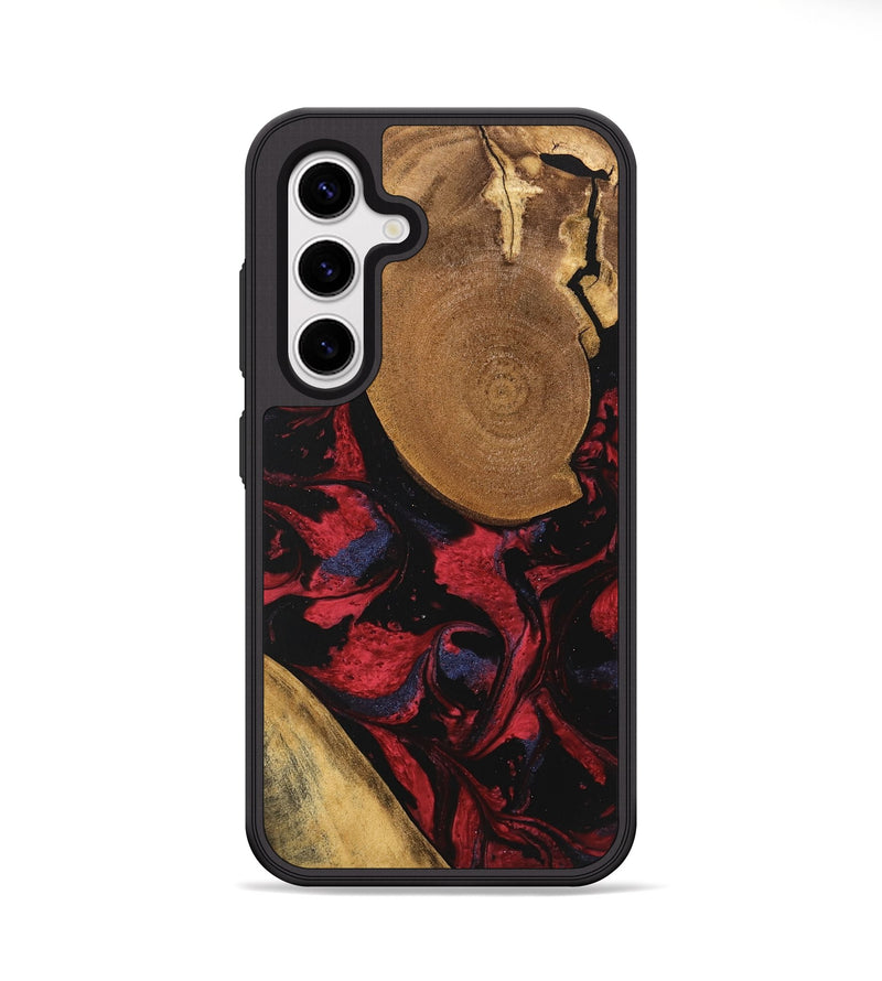 Galaxy S25 Wood Phone Case - Jordin (Red, 746763)