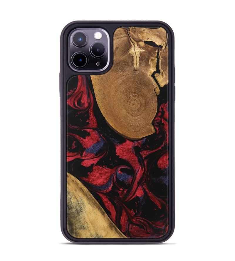 iPhone 11 Pro Max Wood Phone Case - Jordin (Red, 746763)