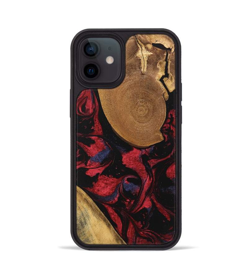 iPhone 12 Wood Phone Case - Jordin (Red, 746763)