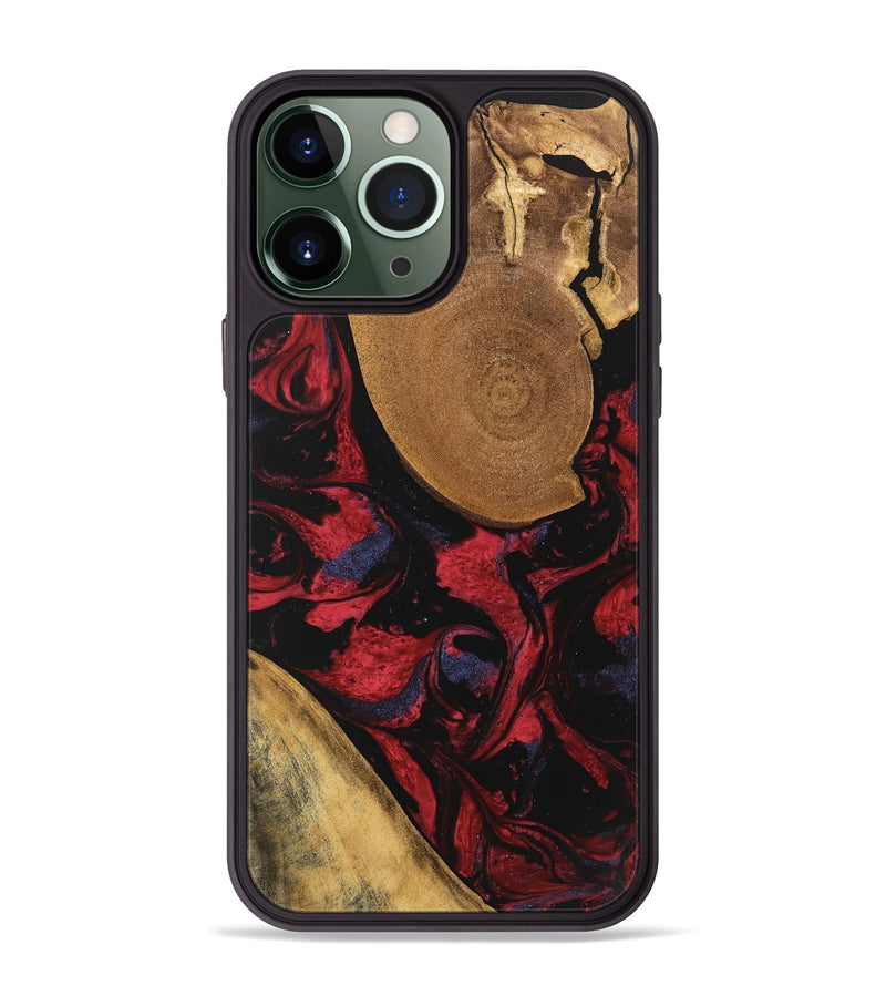 iPhone 13 Pro Max Wood Phone Case - Jordin (Red, 746763)