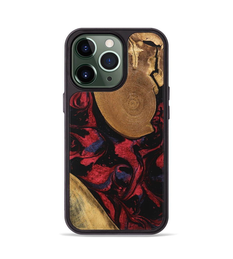 iPhone 13 Pro Wood Phone Case - Jordin (Red, 746763)