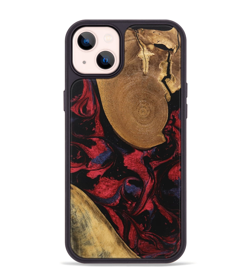 iPhone 14 Plus Wood Phone Case - Jordin (Red, 746763)