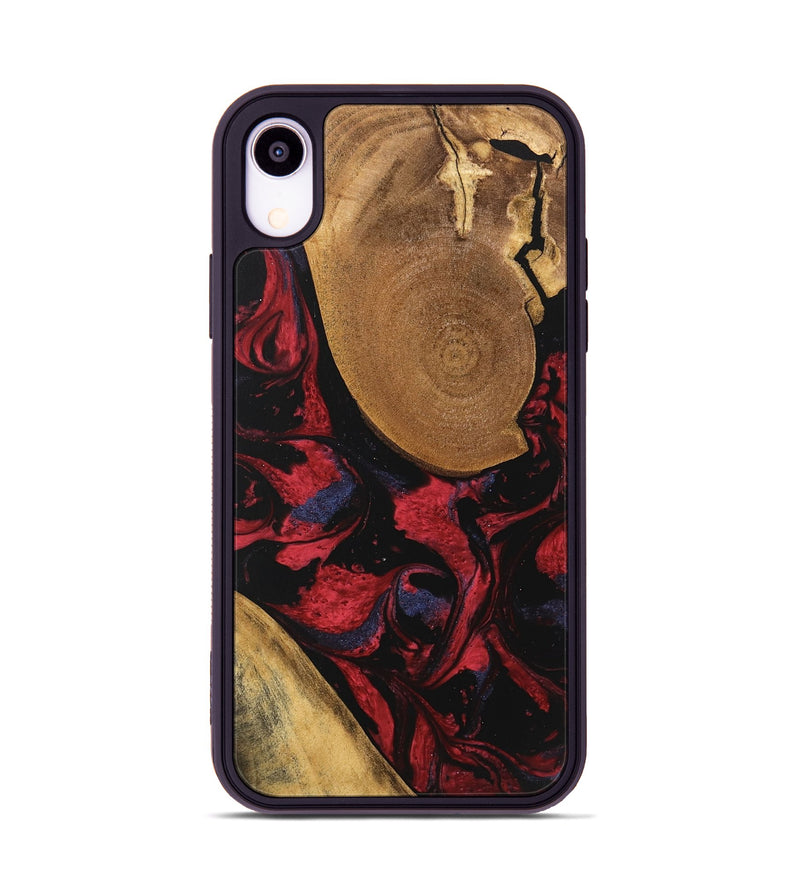 iPhone Xr Wood Phone Case - Jordin (Red, 746763)