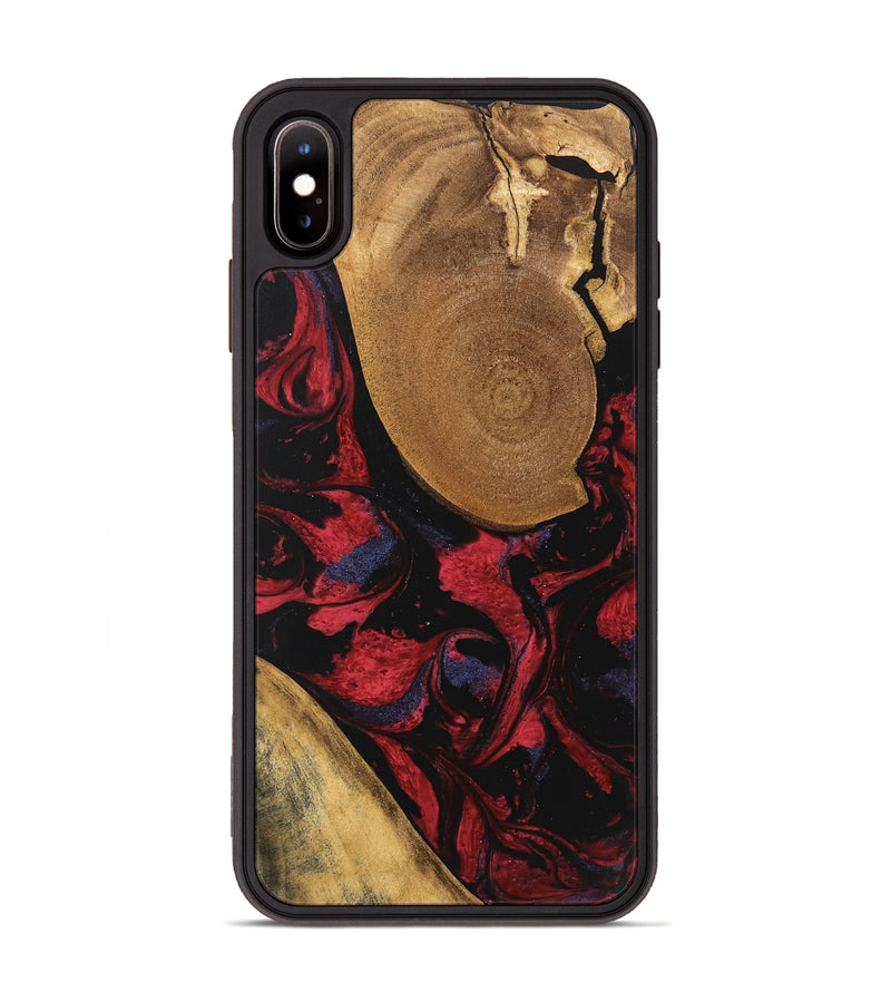 iPhone Xs Max Wood Phone Case - Jordin (Red, 746763)