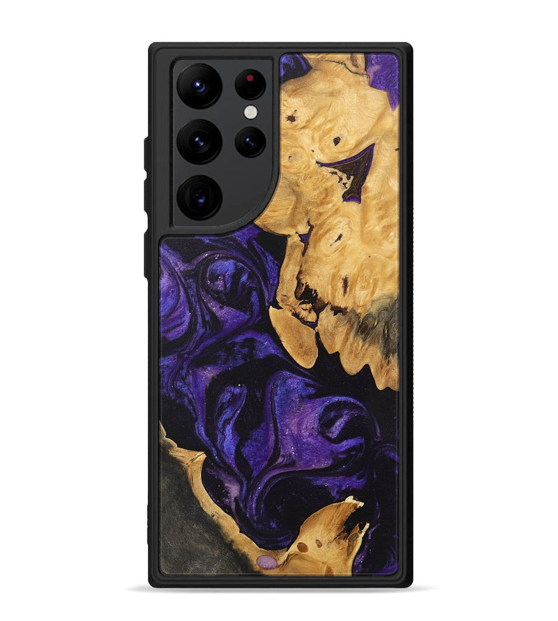 Galaxy S22 Ultra Wood Phone Case - Garnett (Purple, 746775)