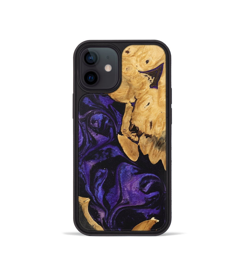 iPhone 12 mini Wood Phone Case - Garnett (Purple, 746775)