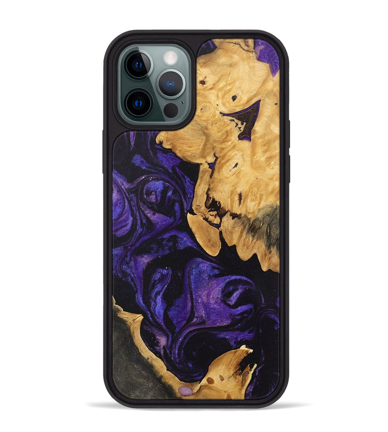 iPhone 12 Pro Max Wood Phone Case - Garnett (Purple, 746775)