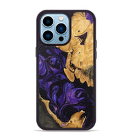 iPhone 14 Pro Max Wood Phone Case - Garnett (Purple, 746775)