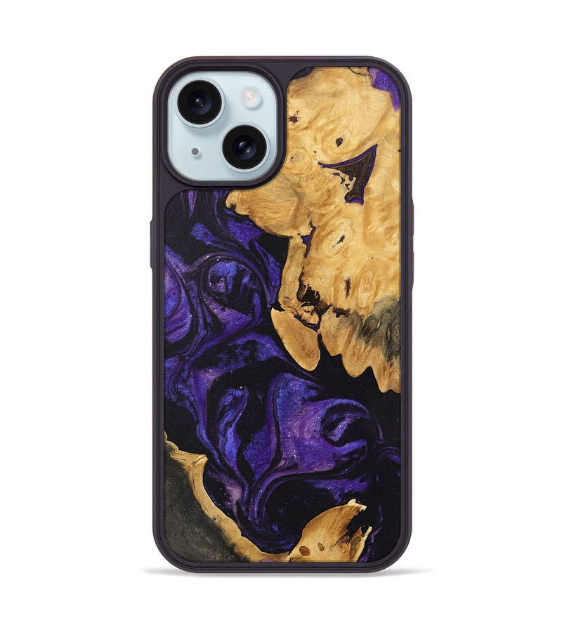 iPhone 15 Wood Phone Case - Garnett (Purple, 746775)