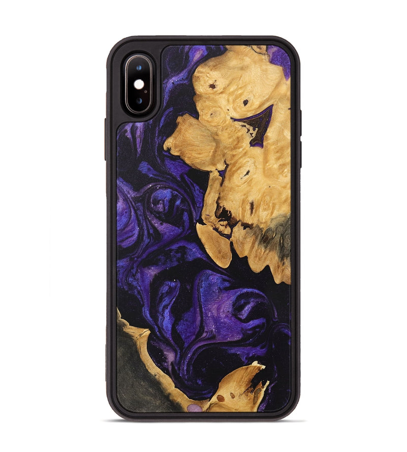 iPhone Xs Max Wood Phone Case - Garnett (Purple, 746775)