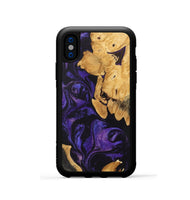 iPhone Xs Wood Phone Case - Garnett (Purple, 746775)