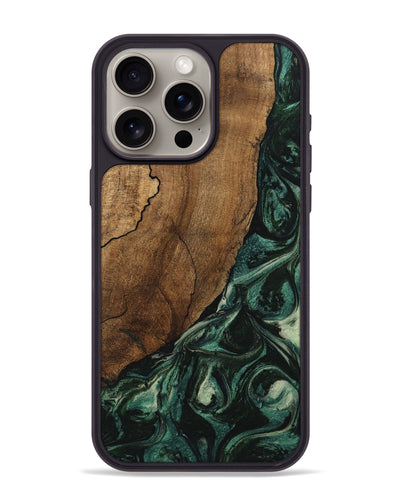 iPhone 15 Pro Max Wood Phone Case - Marvel (Green, 746777)