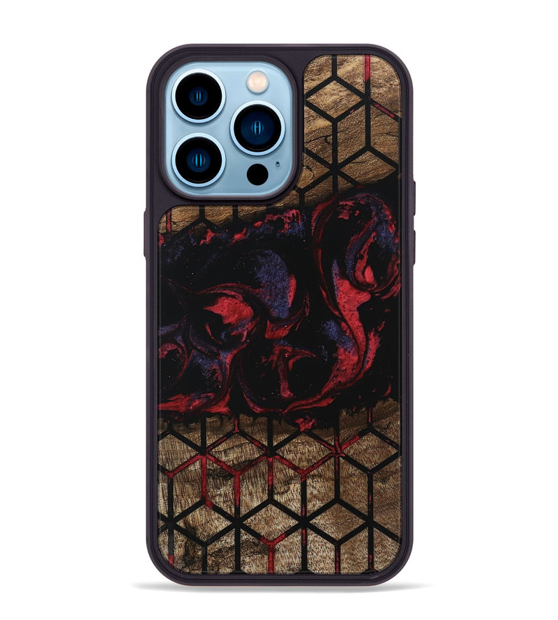 iPhone 14 Pro Max Wood Phone Case - Brenna (Pattern, 746780)