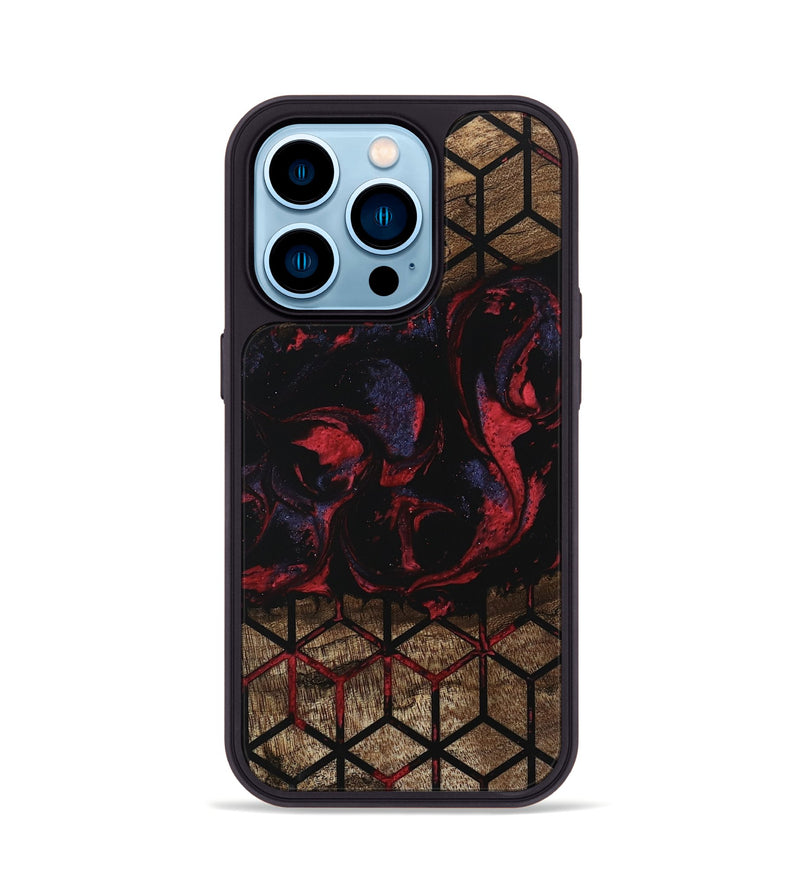 iPhone 14 Pro Wood Phone Case - Brenna (Pattern, 746780)