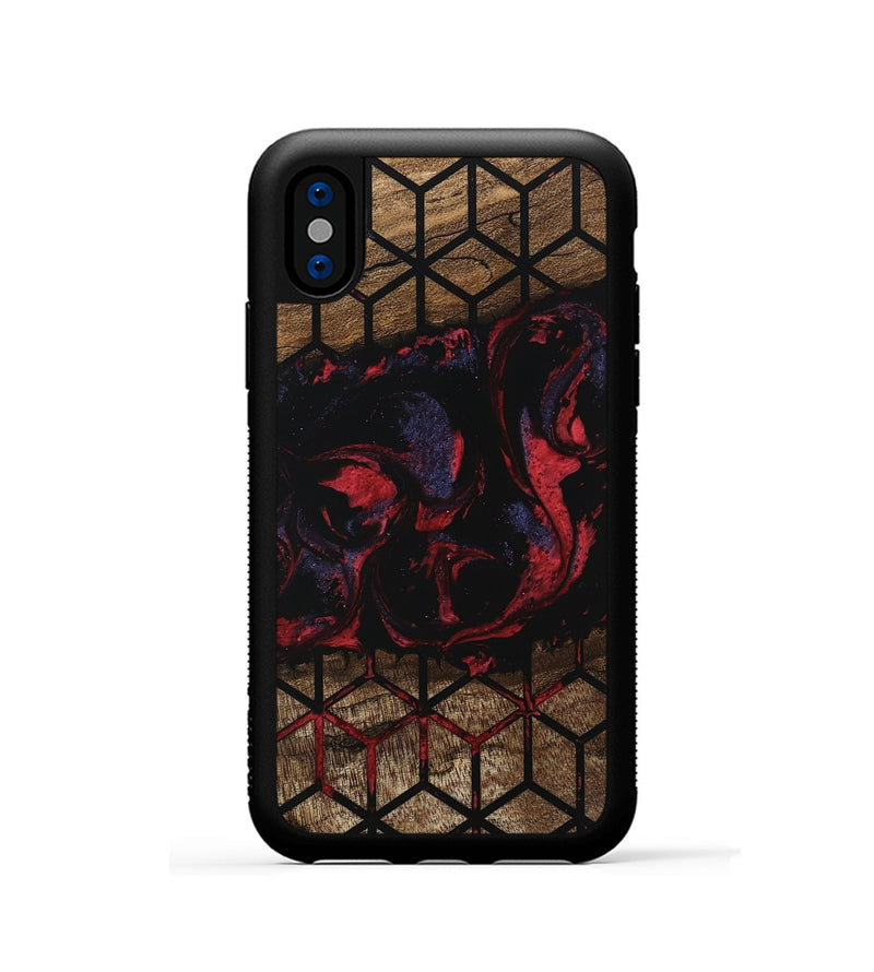 iPhone Xs Wood Phone Case - Brenna (Pattern, 746780)