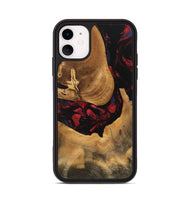 iPhone 11 Wood Phone Case - Ophelia (Red, 746782)