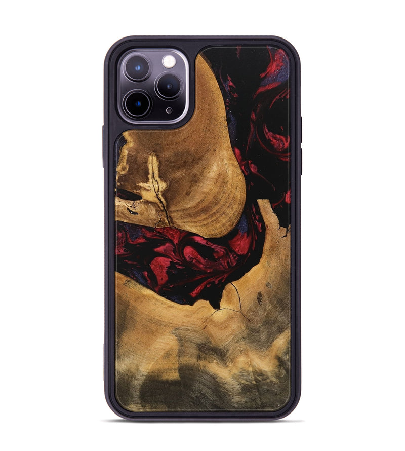 iPhone 11 Pro Max Wood Phone Case - Ophelia (Red, 746782)