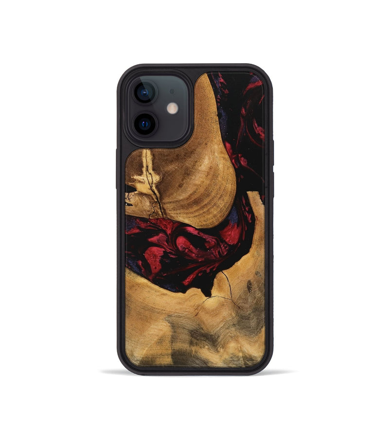 iPhone 12 mini Wood Phone Case - Ophelia (Red, 746782)