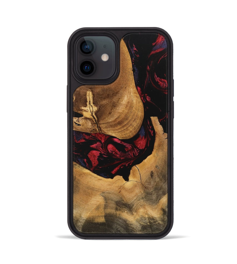 iPhone 12 Wood Phone Case - Ophelia (Red, 746782)