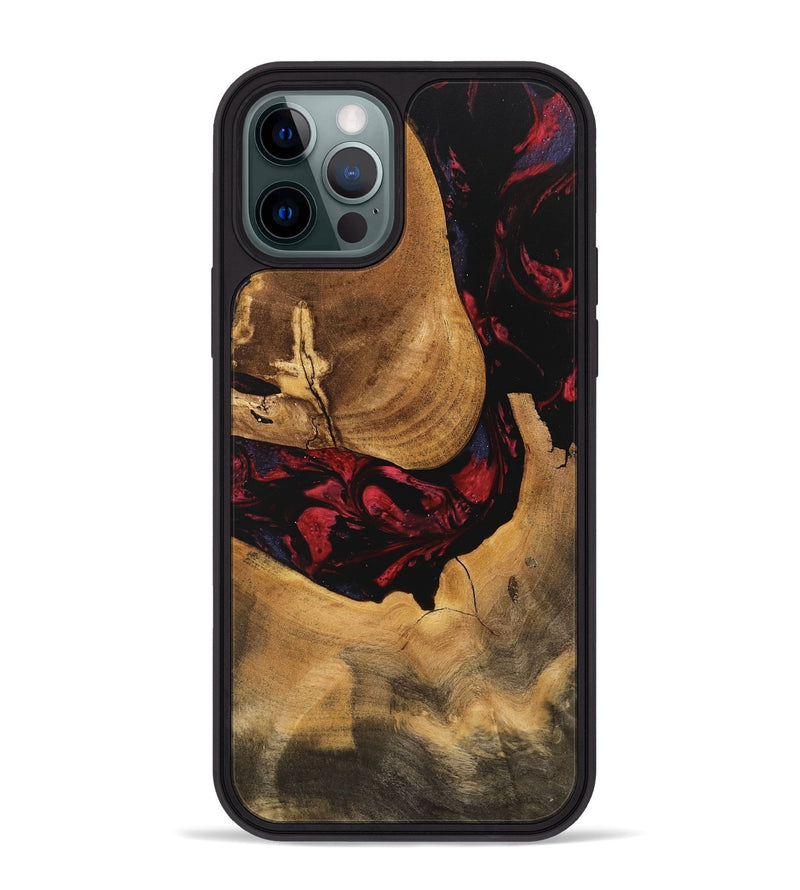 iPhone 12 Pro Max Wood Phone Case - Ophelia (Red, 746782)