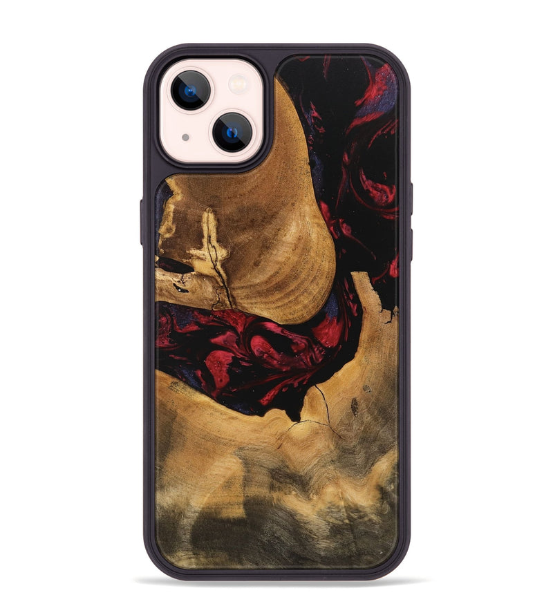 iPhone 14 Plus Wood Phone Case - Ophelia (Red, 746782)