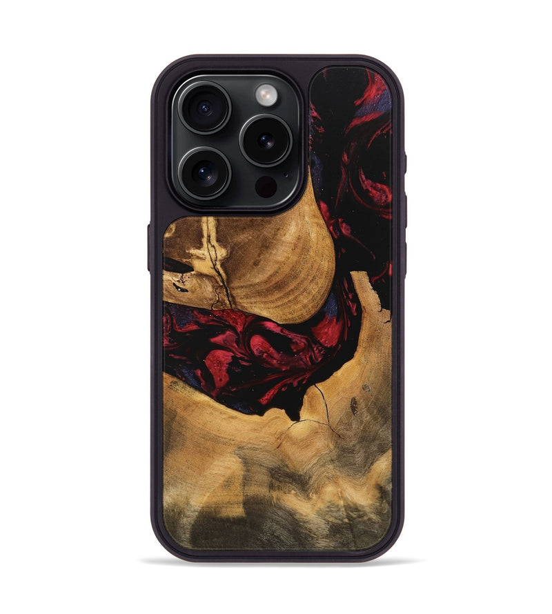 iPhone 15 Pro Wood Phone Case - Ophelia (Red, 746782)