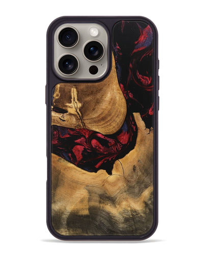 iPhone 16 Pro Max Wood Phone Case - Ophelia (Red, 746782)