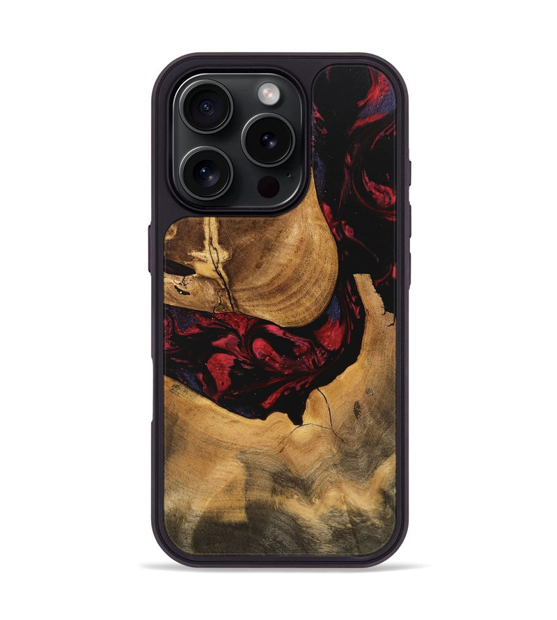 iPhone 16 Pro Wood Phone Case - Ophelia (Red, 746782)