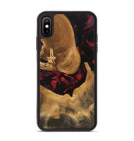 iPhone Xs Max Wood Phone Case - Ophelia (Red, 746782)